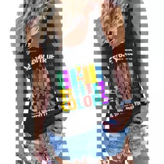 I See Your True Colors Autism Awareness Support Women Flowy Tank - Monsterry