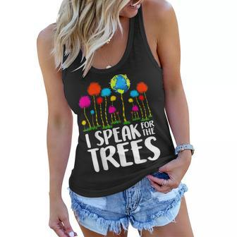 I Speak For Trees Earth Day Save Earth Inspiration Hippie Women Flowy Tank - Thegiftio UK