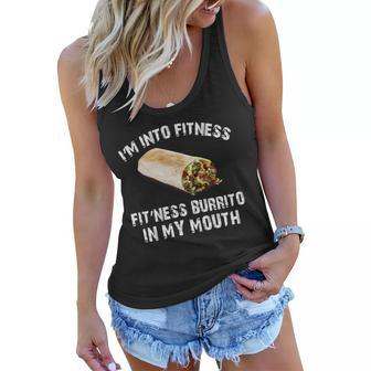 Im Into Fitness Burrito In My Mouth Women Flowy Tank - Monsterry CA