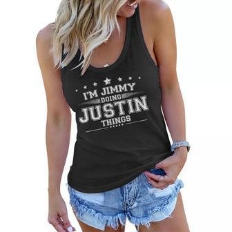 Im Justin Doing Justin Things Women Flowy Tank - Monsterry UK