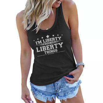 Im Liberty Doing Liberty Things Women Flowy Tank - Monsterry AU
