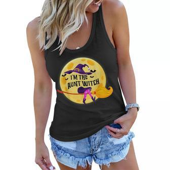 Im The Aunt Witch Halloween Matching Group Costume Women Flowy Tank - Seseable