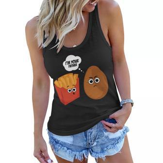 Im Your Father Potato And Fries Tshirt Women Flowy Tank - Monsterry