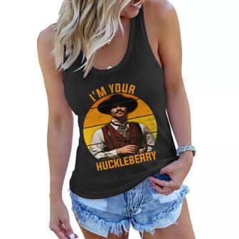 Im Your Huckleberry Tombstone Women Flowy Tank - Monsterry