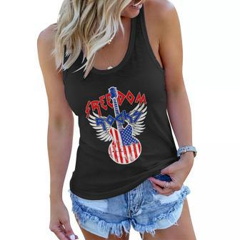 Independence Day Guitar 4Th Of July Women Flowy Tank - Monsterry DE