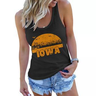 Iowa Farmers Tractor Tshirt Women Flowy Tank - Monsterry UK