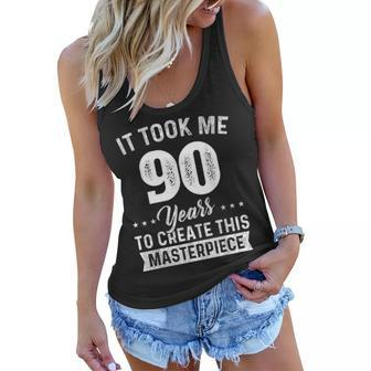 It Took Me 90 Years Masterpiece 90Th Birthday 90 Years Old Women Flowy Tank - Seseable