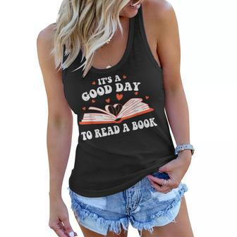 Its Good Day To Read Book Funny Library Reading Lovers Women Flowy Tank - Thegiftio