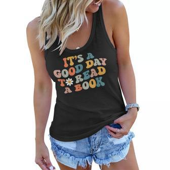 Its Good Day To Read Book Funny Library Reading Lovers Women Flowy Tank - Thegiftio UK