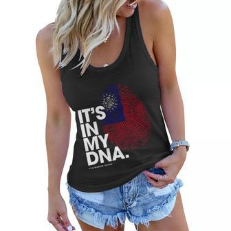 Its In My Dna Taiwan Flag Meaningful Gift Taiwanese Roots Meaningful Gift Women Flowy Tank - Thegiftio UK
