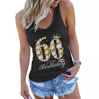 Its My 60Th Birthday Queen 60 Years Old Shoes Crown Diamond Women Flowy Tank - Monsterry DE