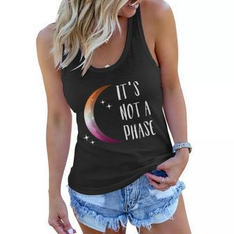 Its Not A Phase Halfmoon Lgbt Gay Pride Lesbian Gift Women Flowy Tank - Monsterry