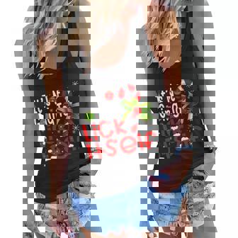 Its Not Going To Lick Itself Christmas Candy Cane Gifts Tshirt Graphic Design Printed Casual Daily Basic Women Flowy Tank - Thegiftio