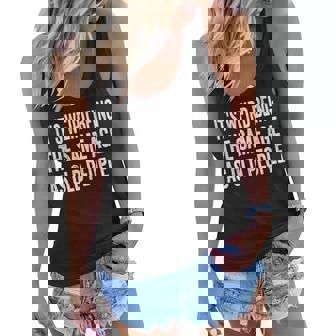 Its Weird Being The Same Age As Old People Funny Sarcastic Women Flowy Tank - Seseable