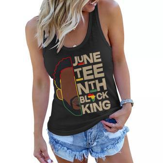 Juneteenth Black King June 19 Women Flowy Tank - Monsterry