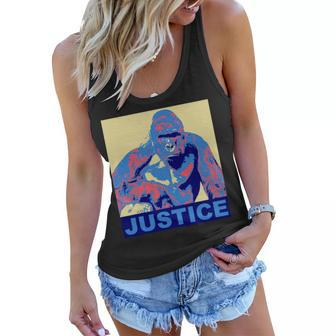 Justice For Harambe Rip Poster Women Flowy Tank - Monsterry CA