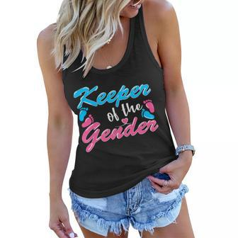 Keeper Of The Gender Baby Reveal Party Women Flowy Tank - Monsterry