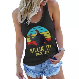 Killin It Since 1978 Retro Horror Movie Women Flowy Tank - Monsterry AU