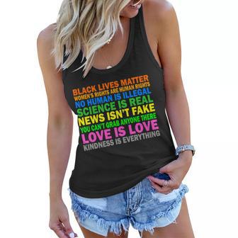 Kindness Is Everything Love Is Love Tshirt Women Flowy Tank - Monsterry DE