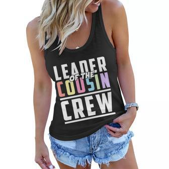 Leader Of The Cousin Crew Cool Cousin Birthday Party 2022 Gift Women Flowy Tank - Monsterry