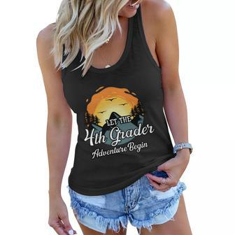 Let The 4Th Grade Adventure First Day Of School Back To School Women Flowy Tank - Monsterry