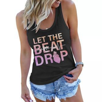 Let The Beat Drop Tshirt Women Flowy Tank - Monsterry