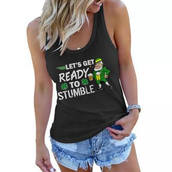 Lets Get Ready To Stumble Tshirt Women Flowy Tank - Monsterry