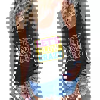Lets Glow Crazy Party Glow Birthday Party Graphic Design Printed Casual Daily Basic Women Flowy Tank - Thegiftio