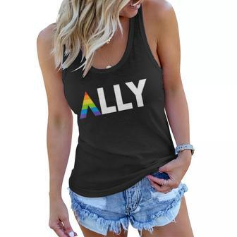 Lgbt Ally Flag March Rally Pride Parade Lgbt Equality Graphic Design Printed Casual Daily Basic Women Flowy Tank - Thegiftio UK