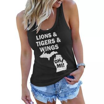 Lions Tigers Wings Oh Mi Vintage T-Shirt Graphic Design Printed Casual Daily Basic Women Flowy Tank - Thegiftio UK