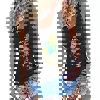 Live Fully Inspirational Design Laugh Love And Travelling Gift Graphic Design Printed Casual Daily Basic Women Flowy Tank - Thegiftio