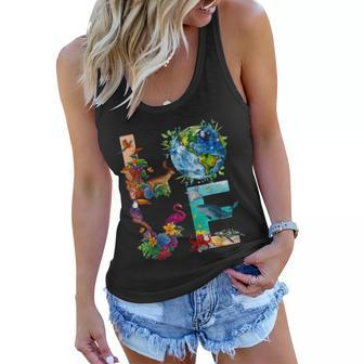 Love Earth Day Nature Women Flowy Tank - Monsterry UK