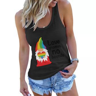 Love Gnomes No Bounds Pride Month Lgbt Women Flowy Tank - Monsterry