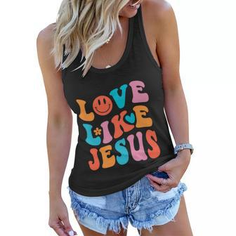 Love Like Jesus Religious God Christian Words Gift V2 Women Flowy Tank - Monsterry DE