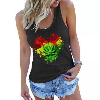 Love Weed Medical Marijuana Tshirt Women Flowy Tank - Monsterry DE