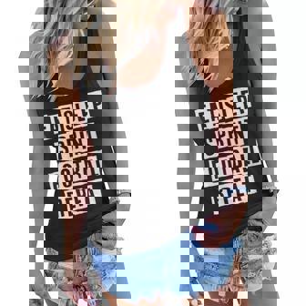 Lovely Funny Cool Sarcastic Eat Sleep Sprint Football Repeat Women Flowy Tank - Thegiftio