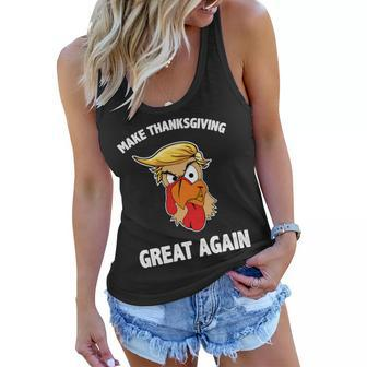 Make Thanksgiving Great Again Donald Trump Tshirt Women Flowy Tank - Monsterry CA