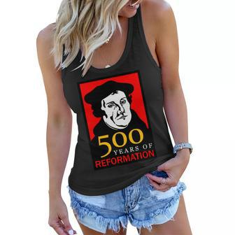 Martin Luther 500 Years Of Reformation Day Women Flowy Tank - Monsterry