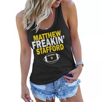 Matthew Freakin Stafford Number 9 Women Flowy Tank - Thegiftio UK