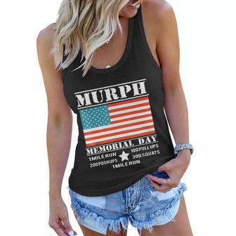 Memorial Day Murph Shirt Patriotic Flag 2019 Wod Challenge Tshirt Women Flowy Tank - Monsterry CA