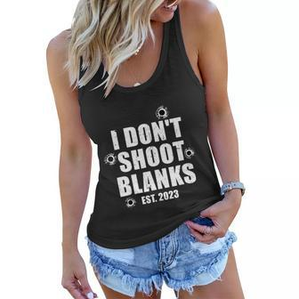 Mens I Dont Shoot Blanks Dad To Be Dad Promoted To Daddy Women Flowy Tank - Monsterry CA