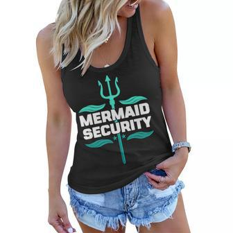 Mermaid Security Trident Tshirt Women Flowy Tank - Monsterry UK