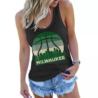 Milwaukee Basketball 2022 B-Ball City Retro Vintage Women Flowy Tank - Thegiftio UK