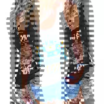 Mom Of The Birthday Boy Matching Family Video Gamer Party Women Flowy Tank - Thegiftio