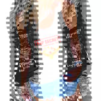 My Pool Strategy Is Top Secret Pool Billiards Women Flowy Tank - Thegiftio