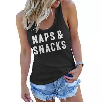 Naps And Snacks Women Flowy Tank - Seseable