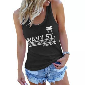 Navy St Mix Martial Arts Venice California Snake Logo Tshirt Women Flowy Tank - Monsterry CA