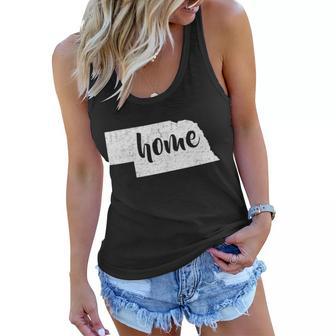 Nebraska Home State Tshirt Women Flowy Tank - Monsterry