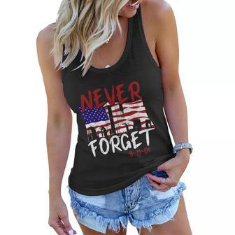 Never Forget 91101 Patriot Day America Graphic Design Printed Casual Daily Basic Women Flowy Tank - Thegiftio UK