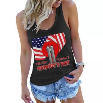 Never Forget Patriot Day 911 Graphic Design Printed Casual Daily Basic Women Flowy Tank - Thegiftio UK